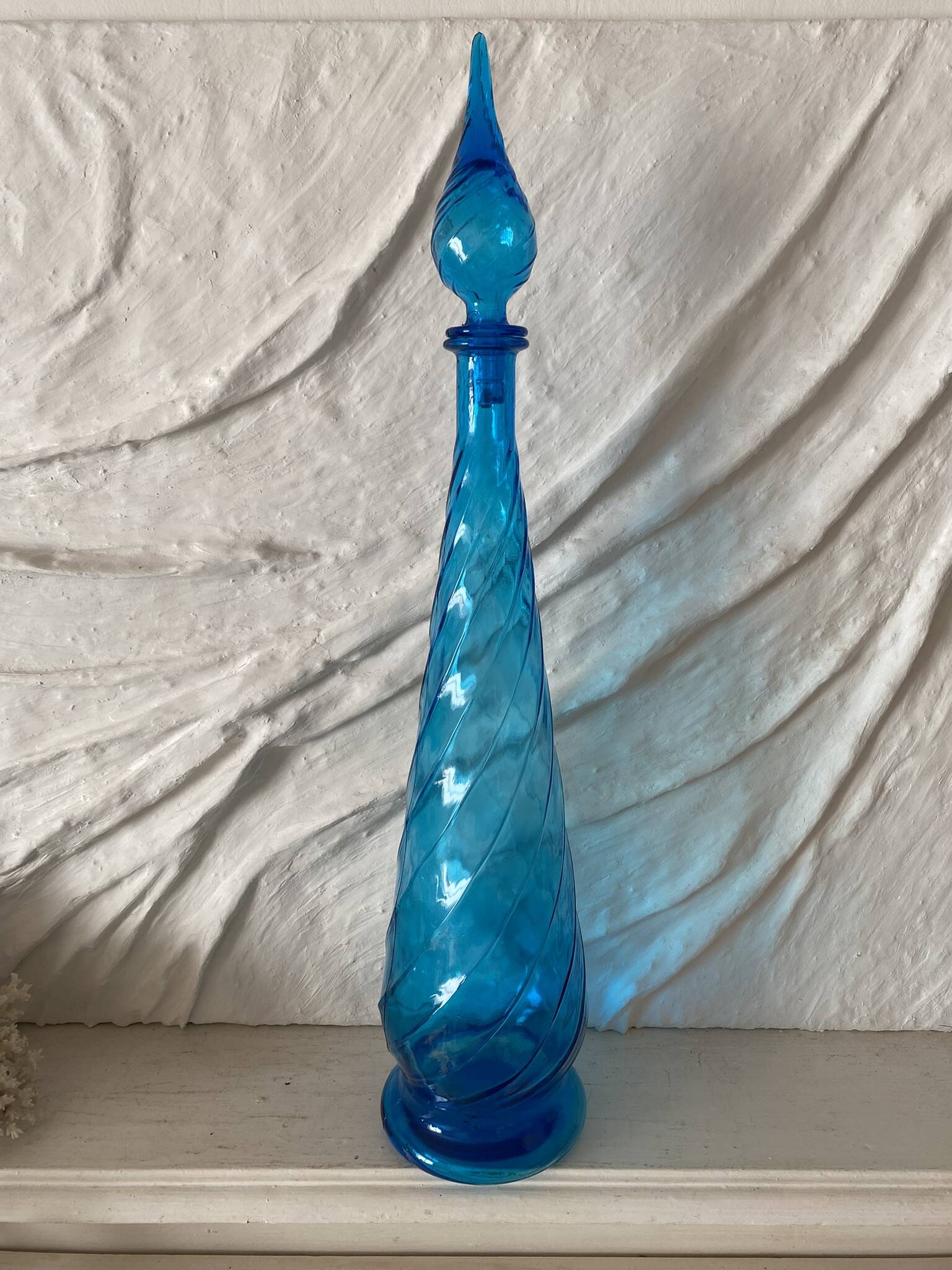 Large Empoli carafe 67 cm, Italy, 1960s-70s