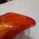 Coupe en verre de Murano orange, années 1950