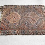 Tapis ancien tissé à la main, 1850 shiraz persan 150x110cm