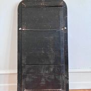 Antique French Louis Philippe full length mirror – black and gold, late 19th century