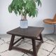 Brutalist vintage oak coffee table 1950 rustic artisanal