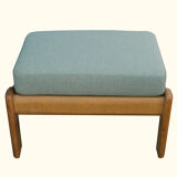 1970s armchair with oak stool