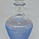 Carafe en verre granité bleu