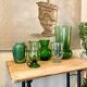 Green blown glass photophore