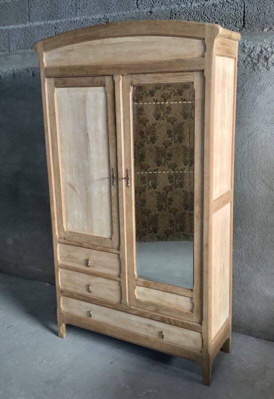 Raw wood hotel cabinet