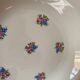 6 old and flowery hollow plates.
