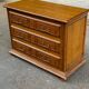 English solid wood chest of drawers with 3 drawers