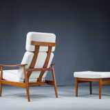 Armchair and ottoman by Arne Vodder for France & Søn