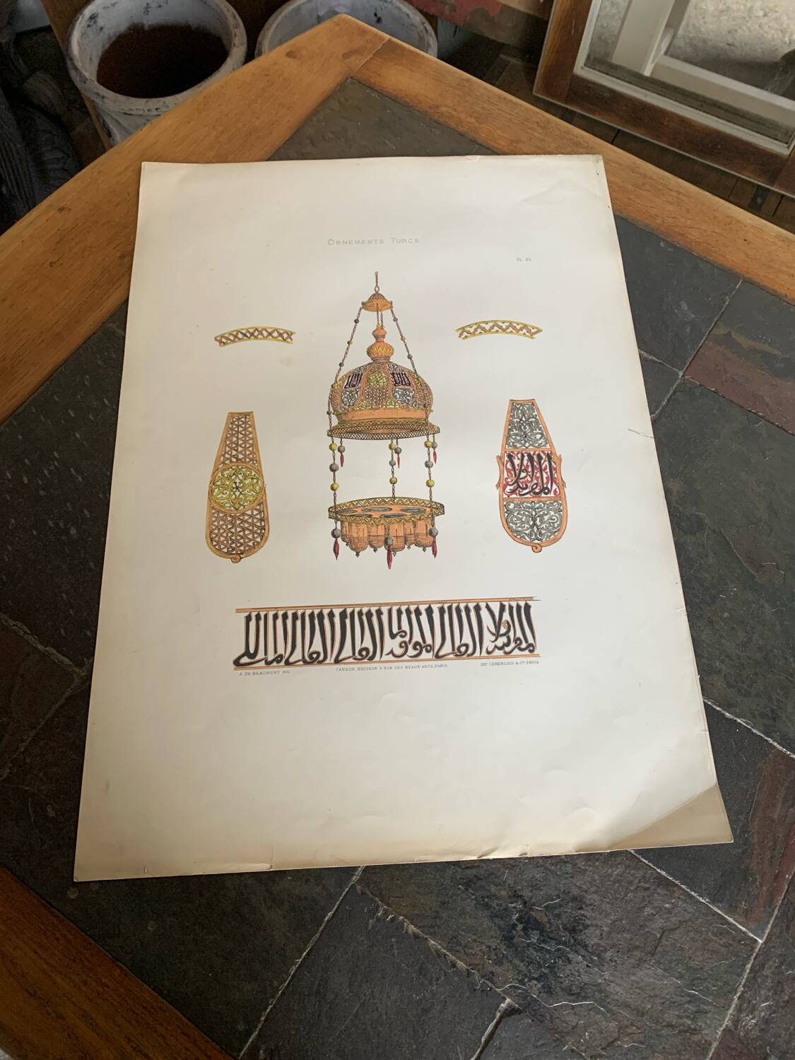 Ancient Oriental Lithography - Turkish Ornaments