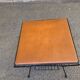 Vintage atomic mid-century modern side table magazine rack