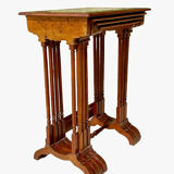 Mahogany and mother-of-pearl nesting table