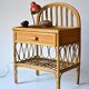 Rattan bedside
