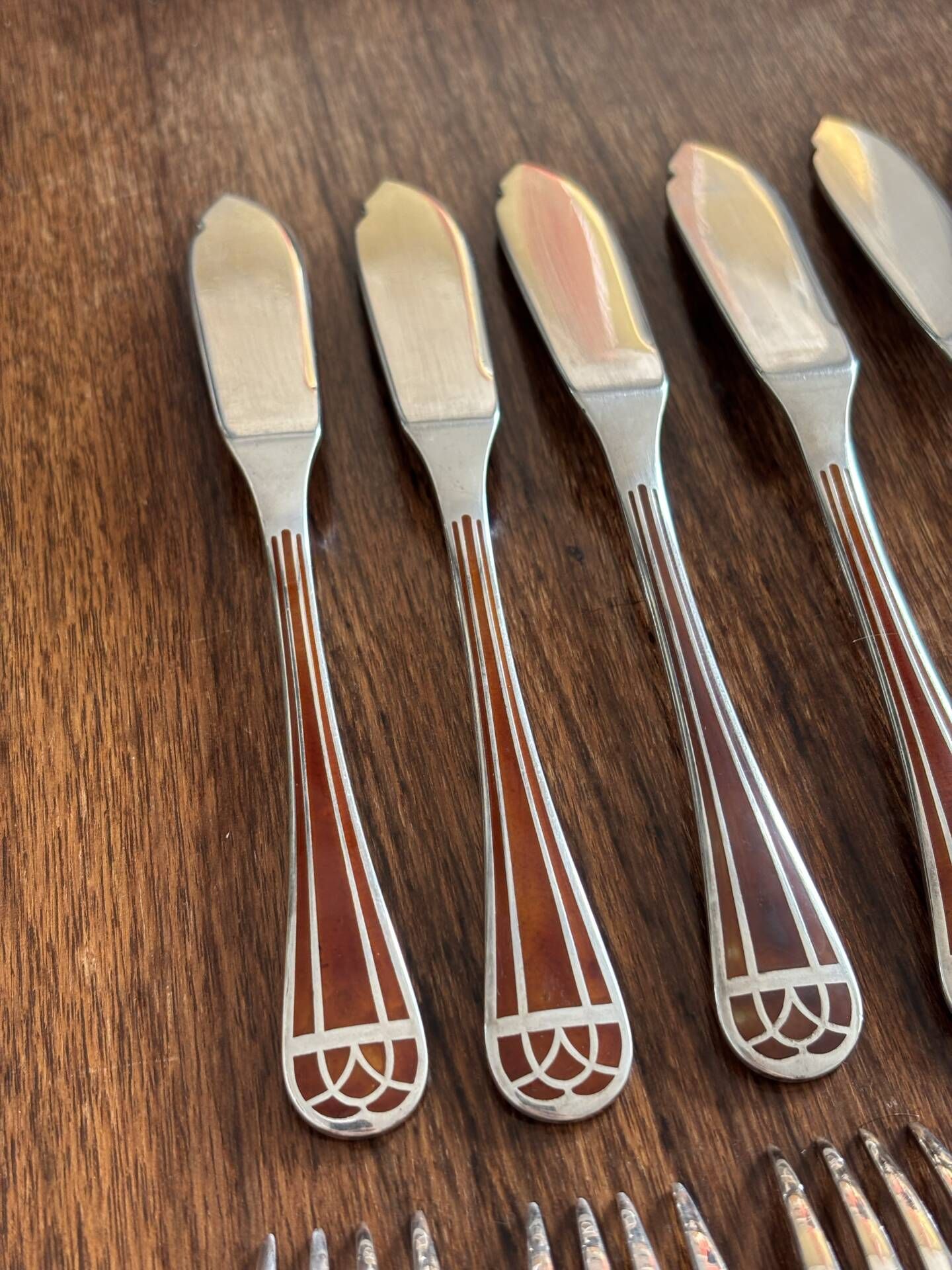 6 fish cutlery Christofle Talisman