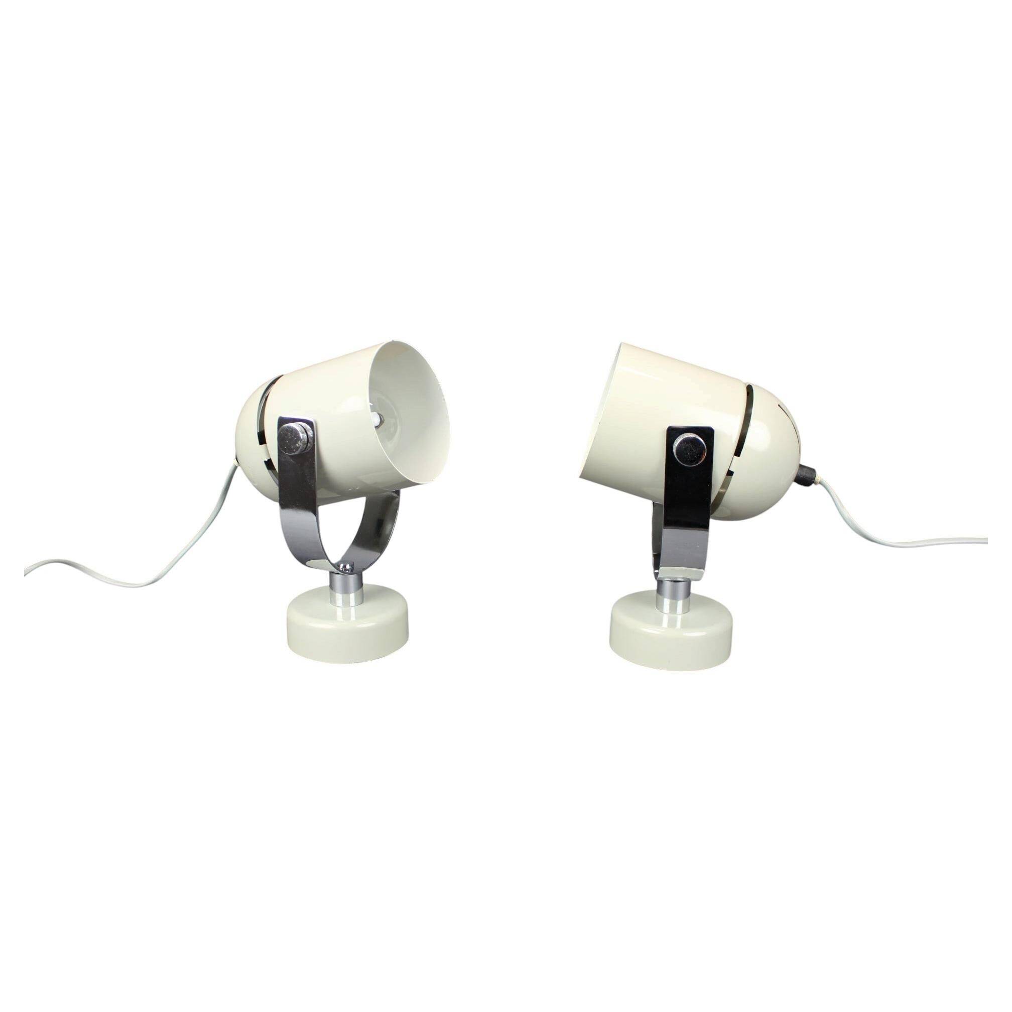 Pair of Mid-Century Wall Lamps by Stanislav Indra, Czechoslovakia, 1970s