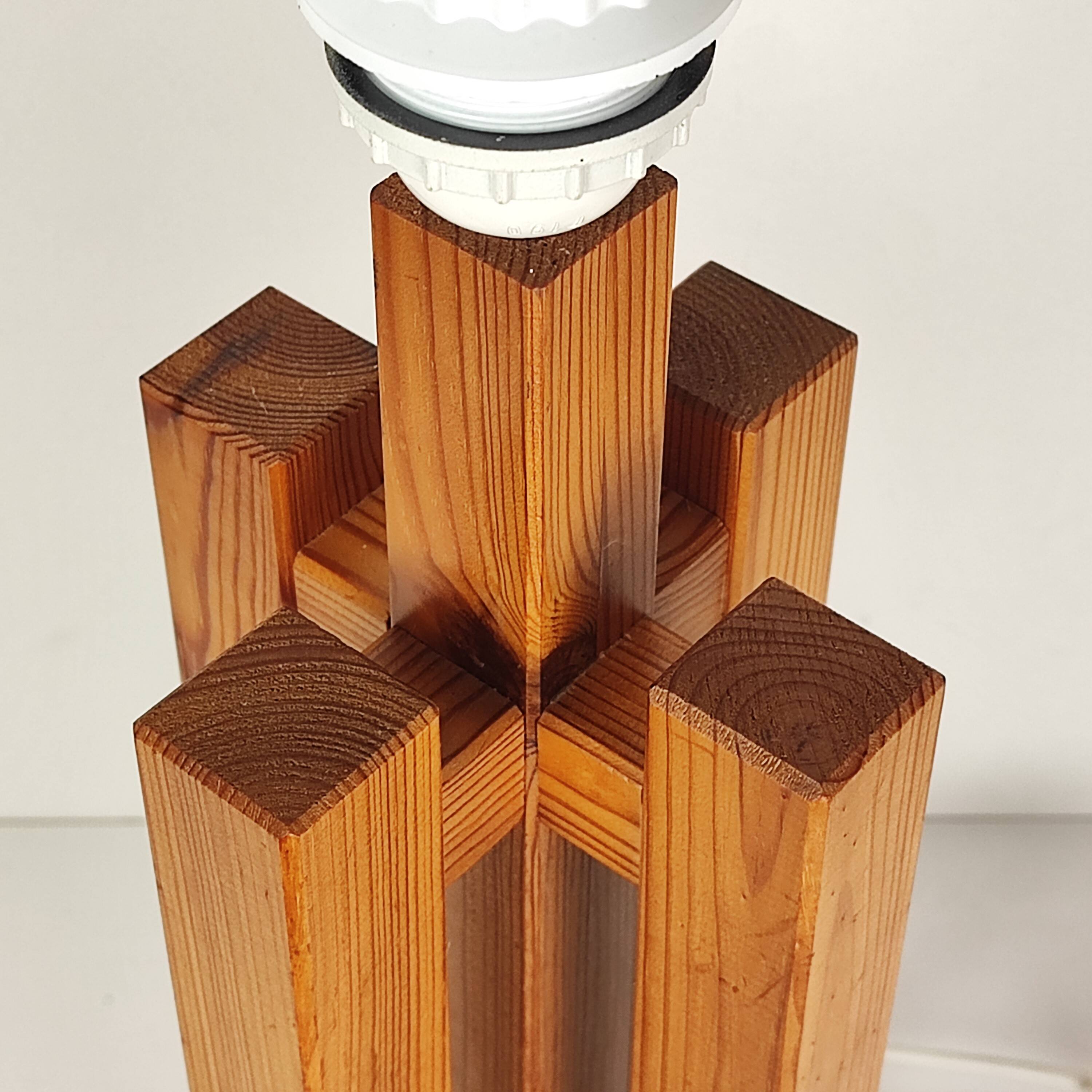 Pine lamp base