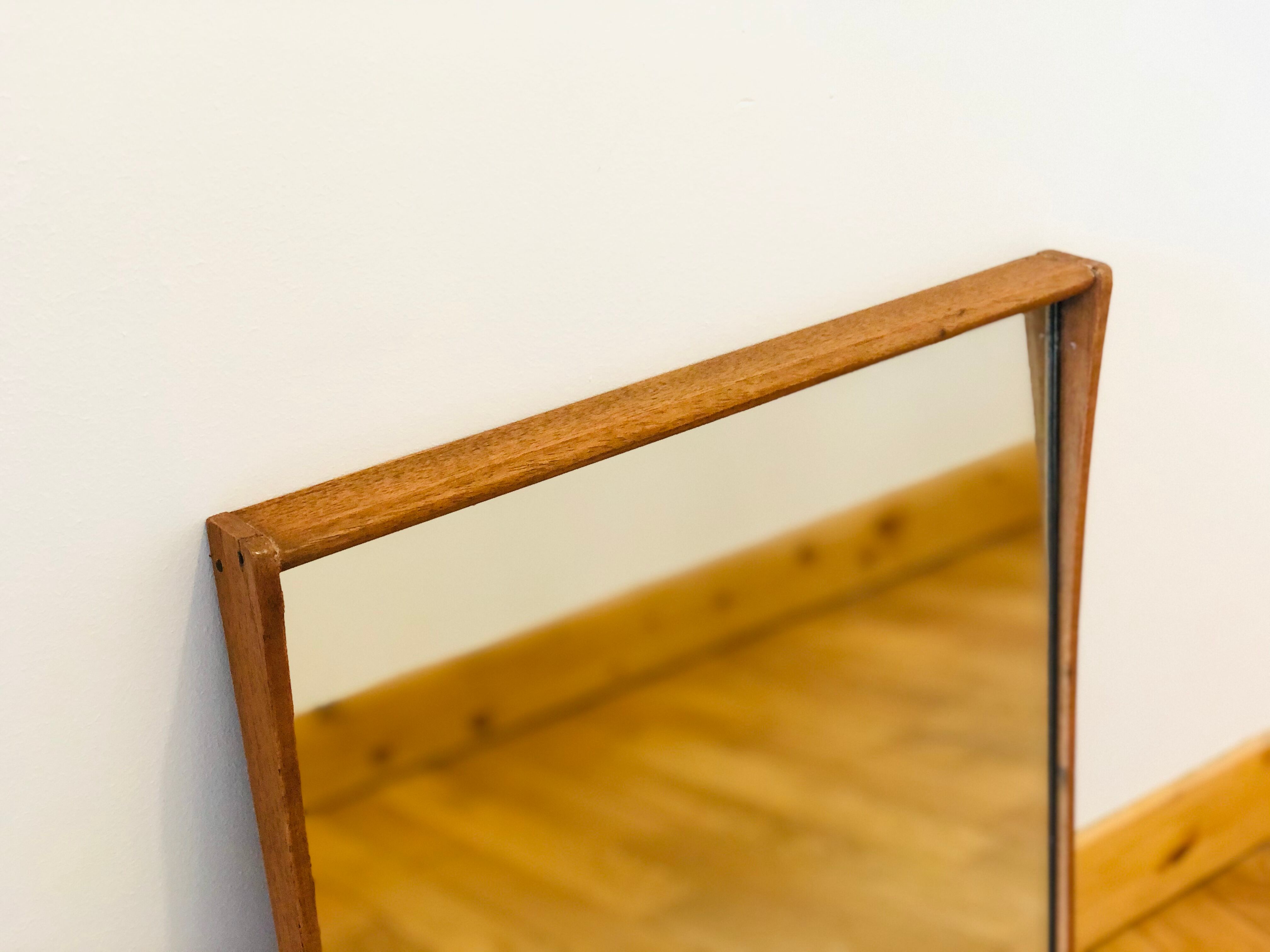 Scandinavian teak mirror 50x37cm