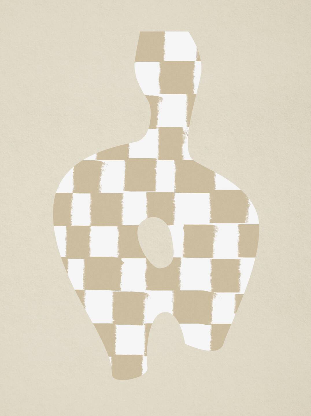 Chequers giclee art print 50x70cm