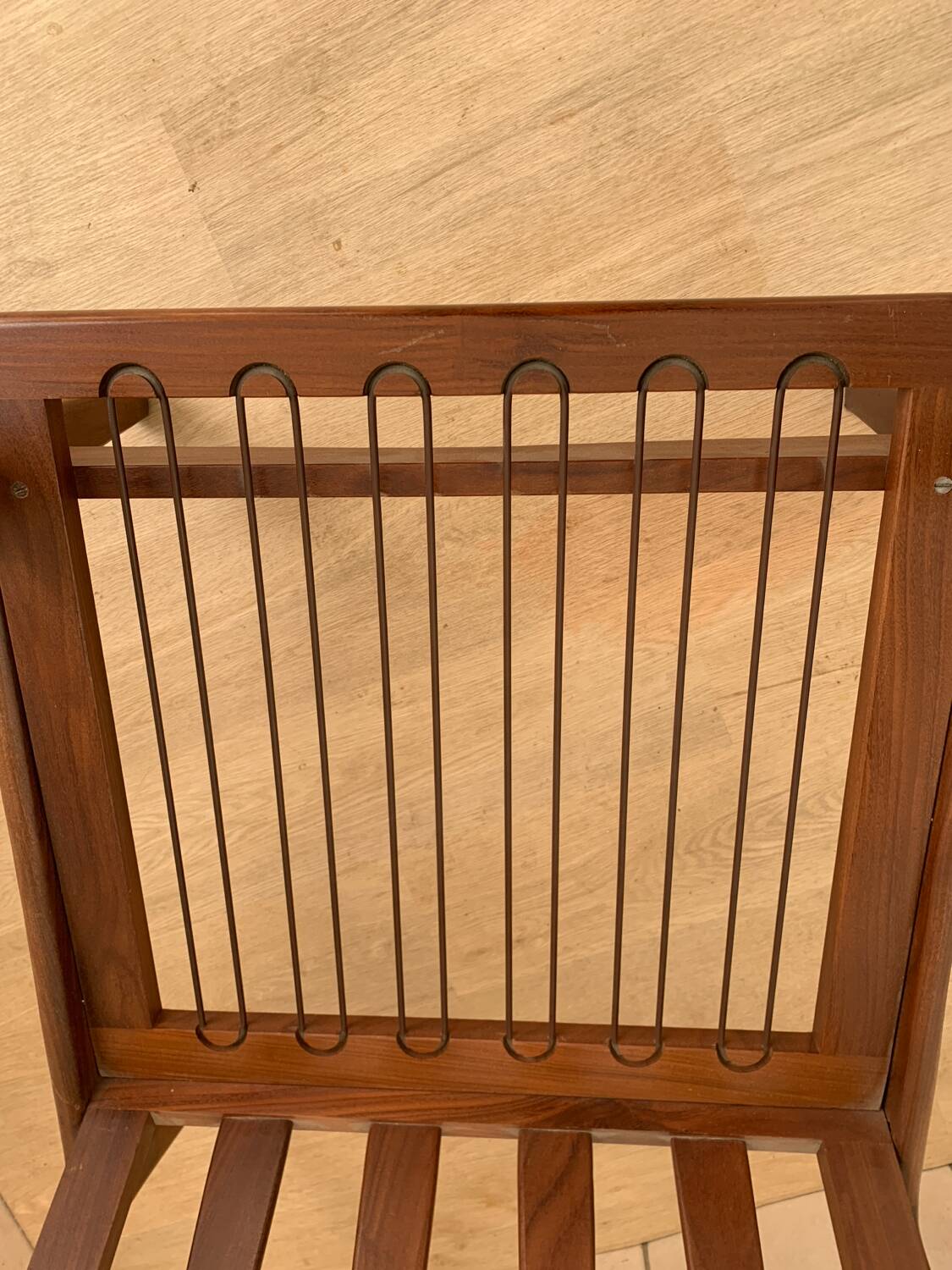 Scandinavian armchair in solid teak