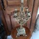 Paire chandeliers bronze