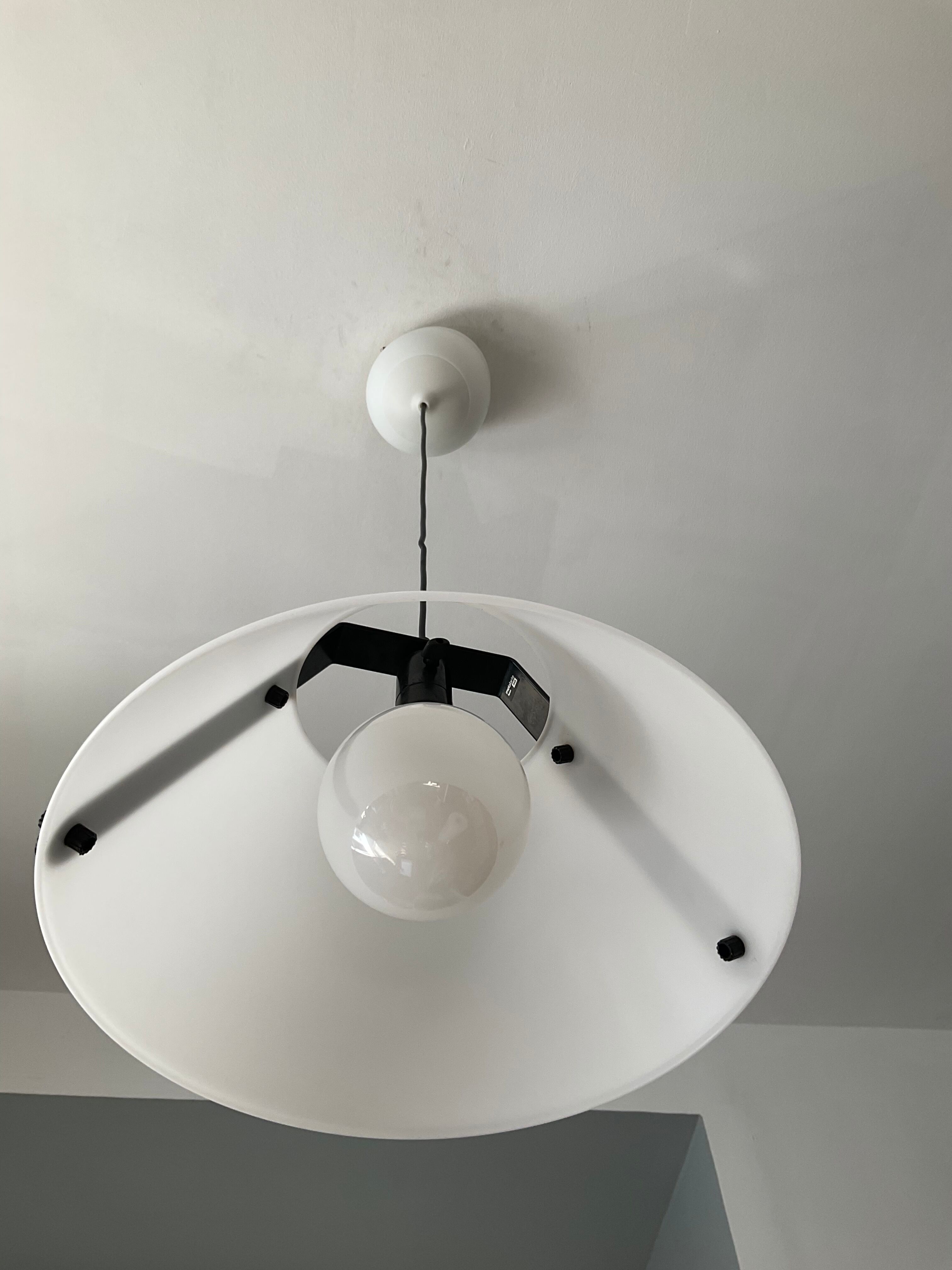 Vintage pendant lamp by metalarte 70s-80s