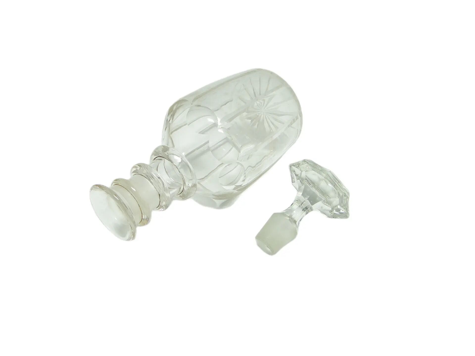 Carafe Biedermeier, cristal, France, 19e siècle