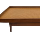 Teak daybed 1960s minimalist design with drawers