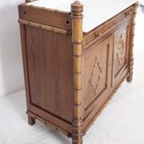 Late 19th century faux bamboo chest of drawers in pichepin