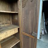 Louis XV Wardrobe in Solid Walnut, Late 19th Century