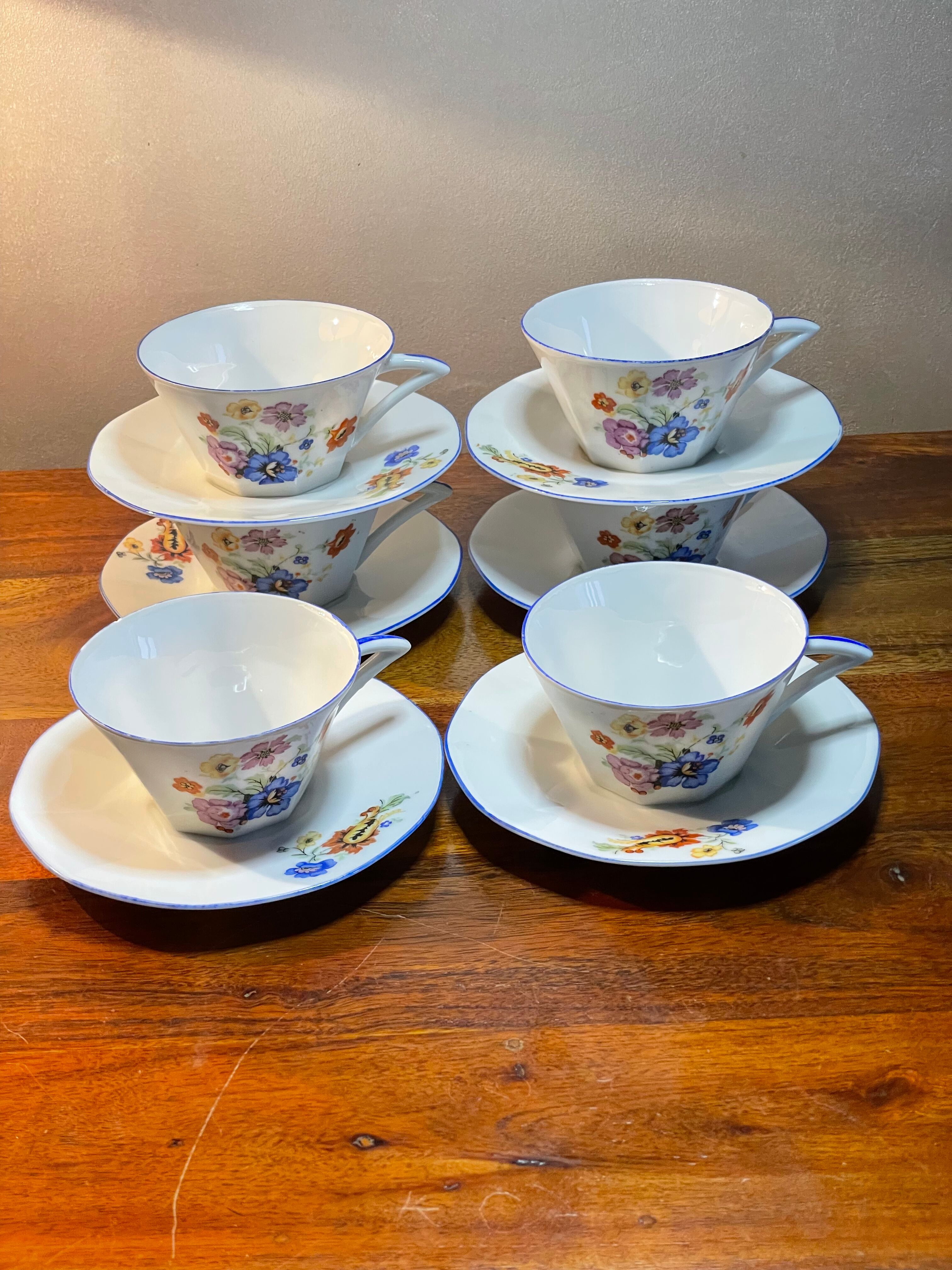 Fine porcelain coffee service from Japan
