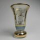 Glass vase with gold decorations, Belgium, 1930s