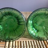 Pair of candlesticks in glass