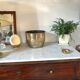 Cache-pot vintage en laiton