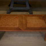 Leather coffee table 1970 " checkers "