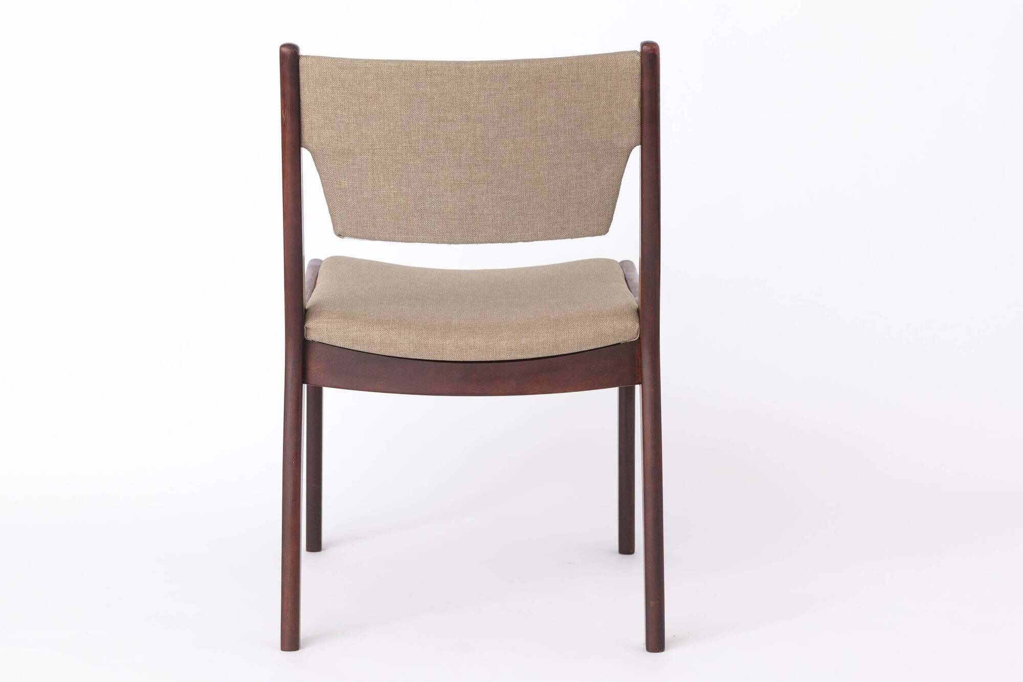Set of 4 Vintage Teak Chairs | 1960s-70s Mid-Century Modern Seating | Wide