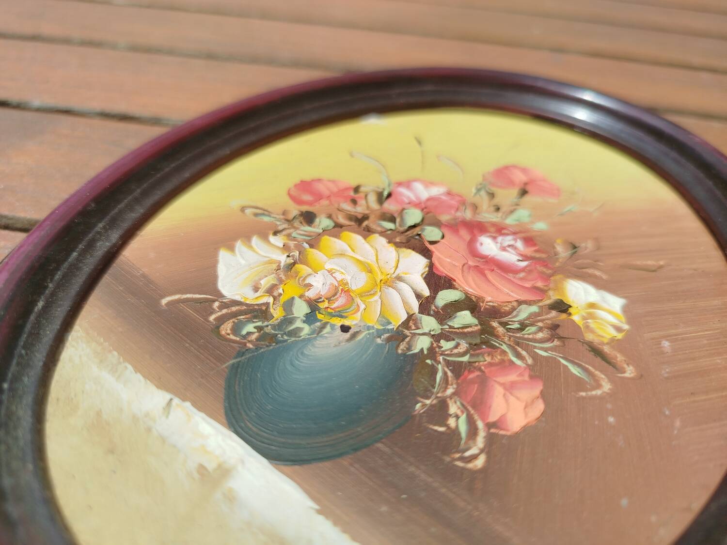 Pair of flower paintings