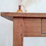 Table de ferme ancienne et son tiroir - petit bureau