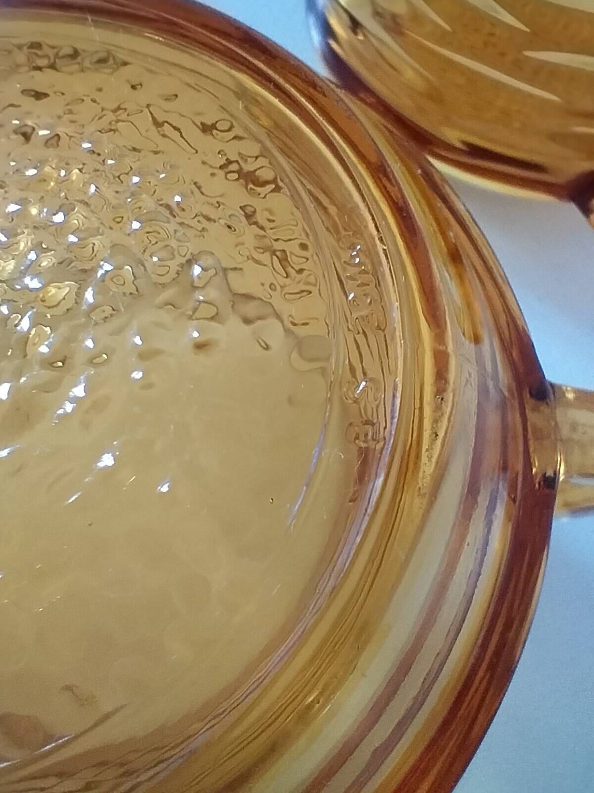 Duo of vintage vereco sunflower cups