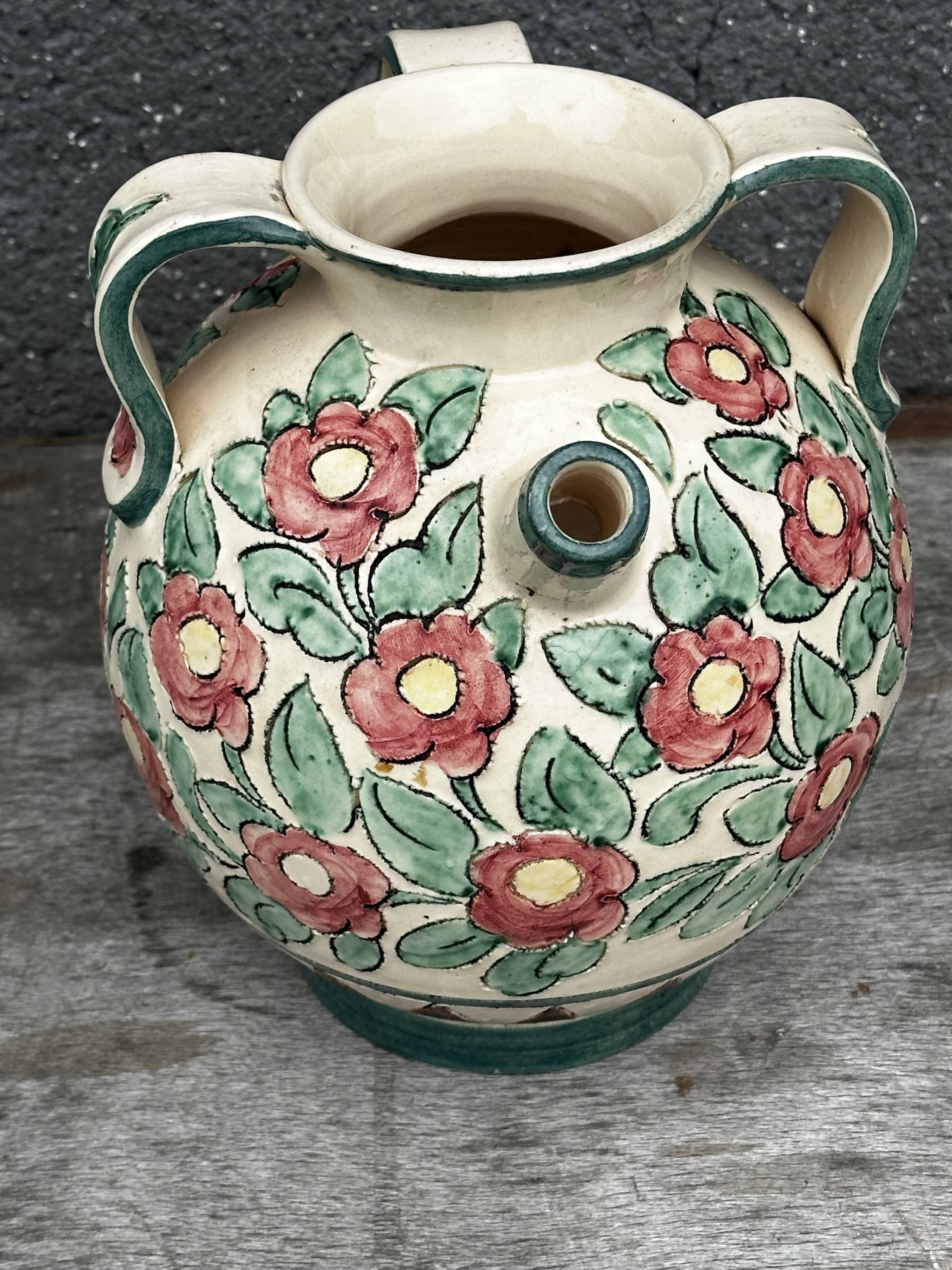 Vase signed Ceraflor - Ceramics from Monaco H 22 cm