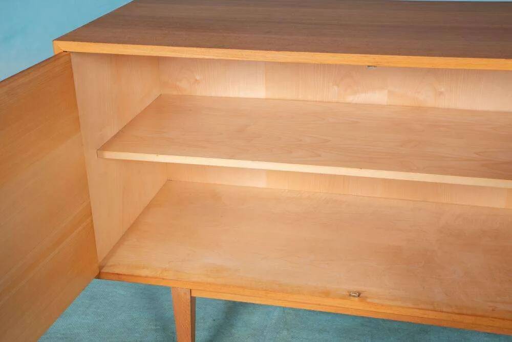 Vintage blond sideboard 60s minimalist credenza