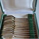 12 small spoons metal silver art deco