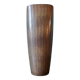 Stoneware vase in shades of brown, taupe and ochre by Gunnar Nylund for Rorstrand. Sweden 1960