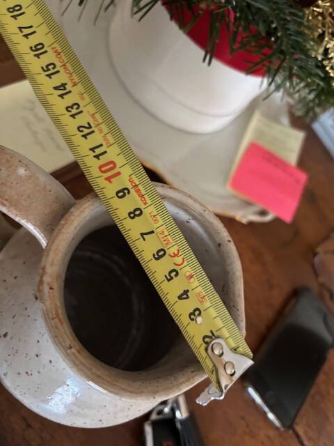 Corsican ceramic jug signed pip