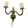 BVS wall lamp with two arms in art deco style