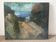 The distant castle, oil on canvas signed