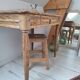 Desk / Side table / Art Deco console in solid wood from the 1930s-1940s