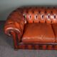 Chesterfield sofa 2.5 seater cowhide leather