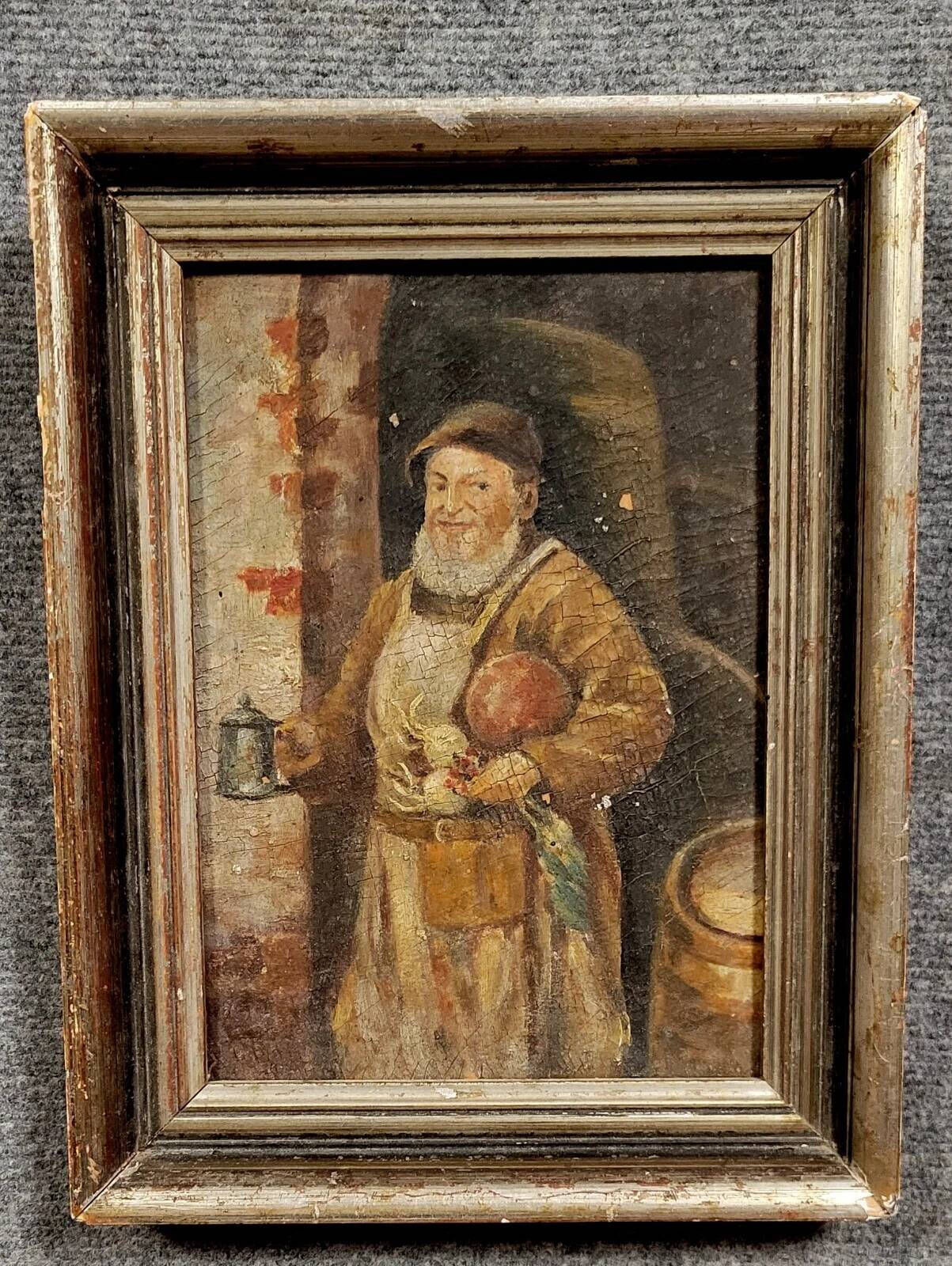 Painting Oil on canvas mounted on panel 19th century