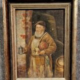Painting Oil on canvas mounted on panel 19th century