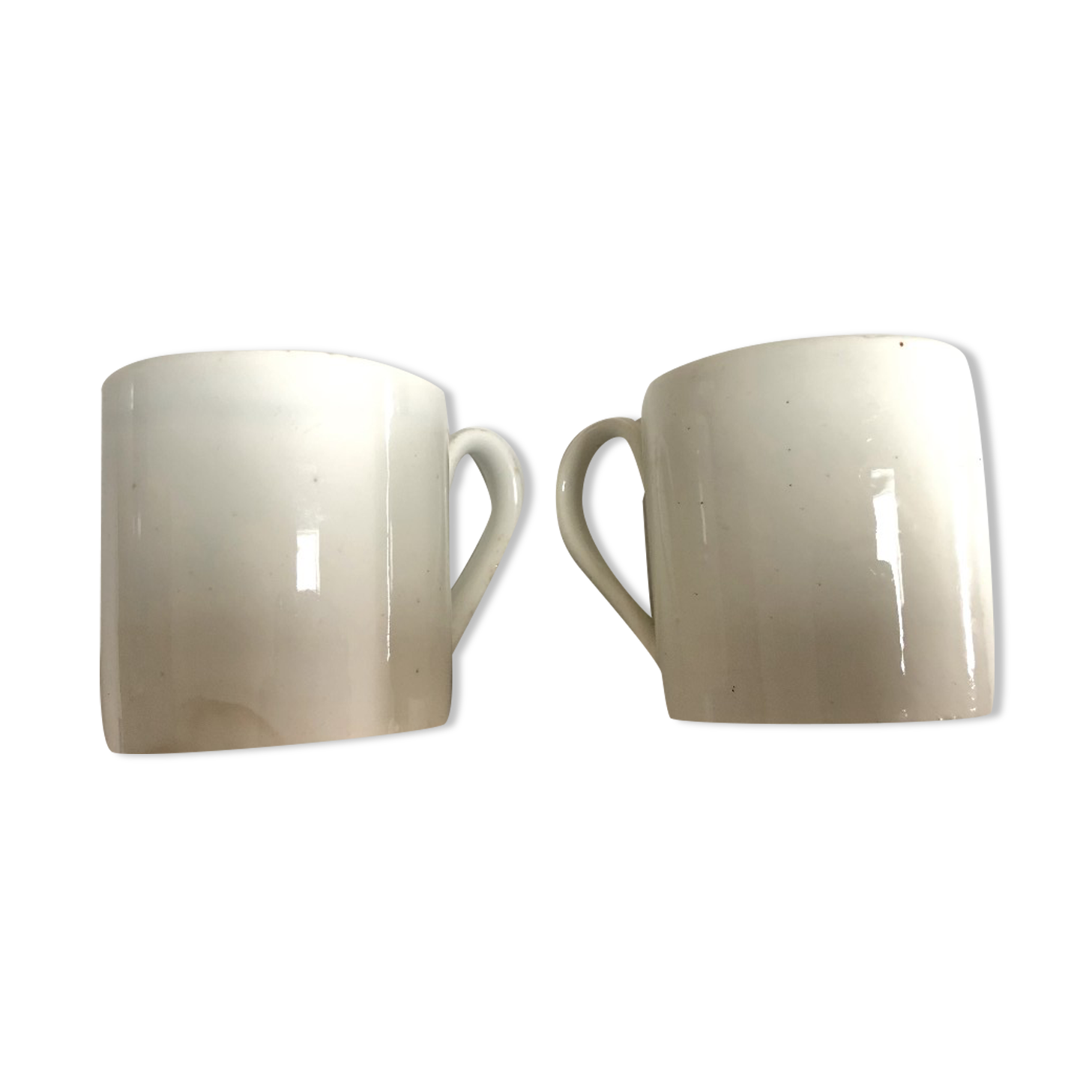 2 cups Jules Vieillard Bordeaux earthenware