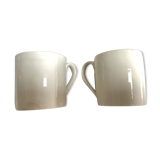 2 cups Jules Vieillard Bordeaux earthenware